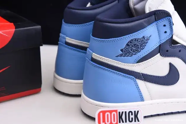 Cheap Husky Jordan Obsidian Air 555088-140 High Retro 1 OG 0617